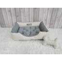 Ver imagem 3 de Cama P Cinza e Bege Pet Colchão para Cachorro Caminha P Caes e Gatos Personalizada com Nomes