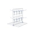 Ver imagem 3 de Expositor para Chaveiro e Bijuteria 0,30 X 0,30m com 16 Ganchos - Cor:branco