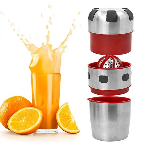 Espremedor Amassador Cortador de Frutas Verduras Aço Inox Manual