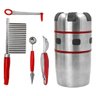Espremedor Amassador Cortador de Frutas Verduras Aço Inox Manual - 3