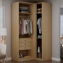 Ver imagem 1 de Closet Modulado Infinity 3 Gavetas 3 Prateleiras Savana - Genialflex