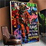 Quadro Marte Astronauta Street Art:90x60 cm/PRETA - 5