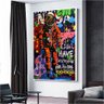 Quadro Marte Astronauta Street Art:90x60 cm/PRETA - 8