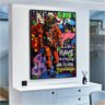 Quadro Marte Astronauta Street Art:90x60 cm/PRETA - 3
