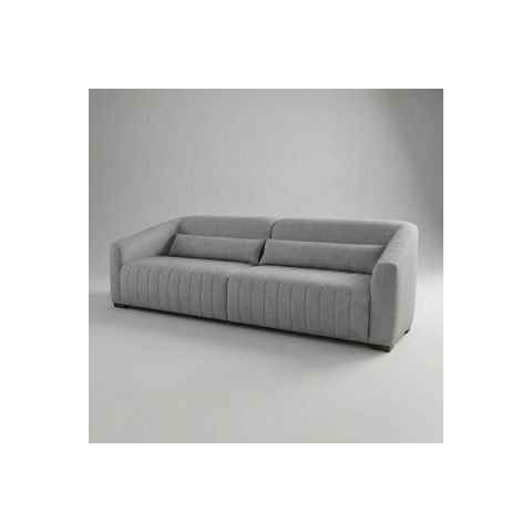 Sofá 02 Lugares Living Ísis Tecido Resistente À Água Pet Friendly Cinza 2,30m