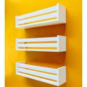 Ver imagem 4 de Prateleira Para banheiro Nixo Organizador De shampu 3un 40cm