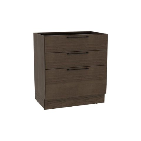 Balcão de Cozinha Amsterdam Ph 3133 C/ 3 Gavetas S/ Tampo 80cm Avela - Herval