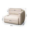 Ver imagem 4 de Sofá Modular 80cm com Braço Direito Orla CabeCasa MadeiraOriginals