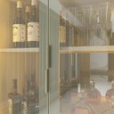 Ver imagem 3 de Cristaleira Bar Adega Prisma Reflecta Led Off White Bronze - Gelius