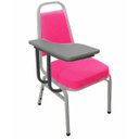 Ver imagem 1 de Cadeira Universitária Empilhável Linha Hotel Plus Rosa