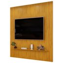 Ver imagem 5 de Painel Ripado para TV 75 pol Sala Quarto 223x240cm Lexa D05 Cedro - Lyam Decor