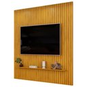 Ver imagem 1 de Painel Ripado para Tv 75 Pol Sala Quarto 223x240cm Lexa D05 Cedro - Lyam Decor
