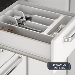 Armário Cozinha Completa Itatiaia Tarsila de Aço 13 Portas 2 Gavetas Branco - 13