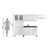 Armário Cozinha Completa Itatiaia Tarsila de Aço 13 Portas 2 Gavetas Branco - 14