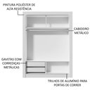 Ver imagem 6 de Guarda-roupa Solteiro Madesa Dallas 2 Portas de Correr com Espelho 2 Gavetas