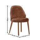 Ver imagem 4 de Conjunto de Mesa de Jantar Bia Tampo Laminado com 6 Cadeeiras Ester Marrom/Star Puce/Cinamomo