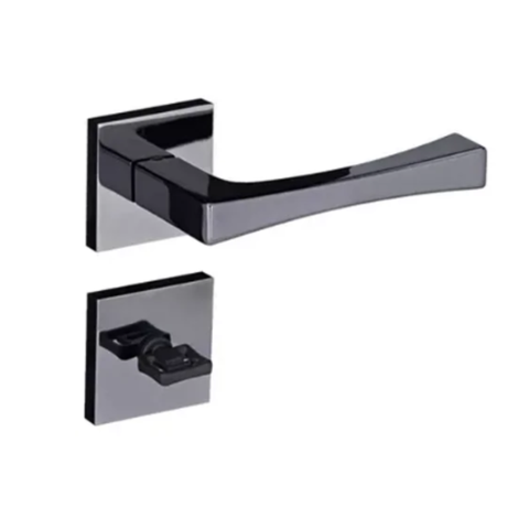 Fechadura Pado Vivaldi Rq2 885 - 55 Banheiro Roseta Quadrada Grafite Polido