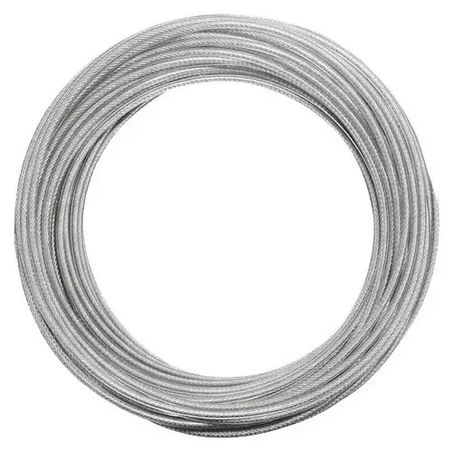 Bobina 50 Metros Cabo Aço Revestido 2,50mm - 4