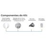 Kit Porta Regulável 90 Branco Max 720x2100x35mm Direito - Eucatex - 3