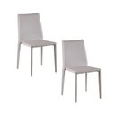 Ver imagem 3 de Kit 2 Cadeiras Cozinha Moderna PVC Amanda Rivatti
