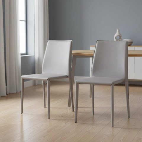 Kit 2 Cadeiras Cozinha Moderna PVC Amanda Rivatti