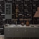 Ver imagem 2 de Papel de Parede Casual Frases Alegres Positivas Dark Gh Papel de Parede 3,3m