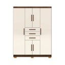 Ver imagem 5 de Guarda-roupa 6 Portas 3 Gavetas Taurus Imbuia/champanhe - Vila Rica