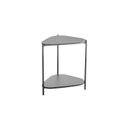 Ver imagem 4 de Mesa Lateral Orgânica com Prateleira 44,2cm Pé de Metal Móvel na Caixa