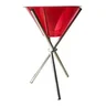 Champanheira Vermelha Grande Acrílico com Tripé de Alumínio - Estilo e Praticidade para Seus Eventos - 2