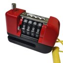 Ver imagem 1 de Trava de Disco Freio Antifurto Senha 4 Digitos Moto Bike Motocicleta Bicicleta Segurança Cadeado Res