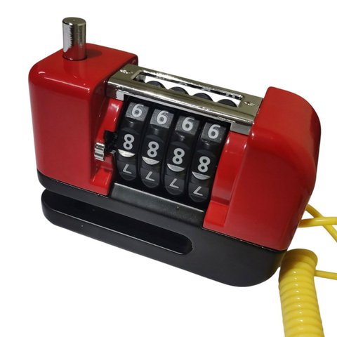 Trava de Disco Freio Antifurto Senha 4 Digitos Moto Bike Motocicleta Bicicleta Segurança Cadeado Res