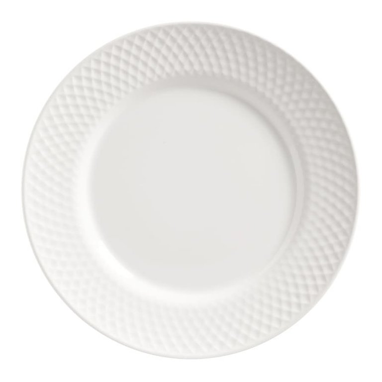 Conjunto com 6 Pratos Raso Split White Ø29cm Alleanza Cerâmica Conjunto com 6 Pratos Raso Split White Ø29cm Alleanza Cerâmica