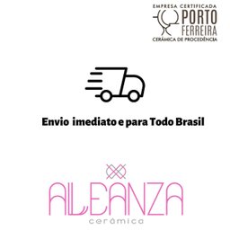Conjunto com 6 Pratos Raso Split White Ø29cm Alleanza Cerâmica - 2