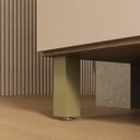 Ver imagem 7 de Cozinha 205cm MDF 15mm com Portas de Vidro Érica Marrom/Champagne/Rosé