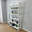 Ver imagem 3 de Estante Linea Ample sem Porta 6 Prateleiras Madeira Pinus 100cm Branco Artfactory Design