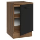 Ver imagem 6 de Balcão de Cozinha 50cm 1 Porta Rustic/preto Agata Madesa
