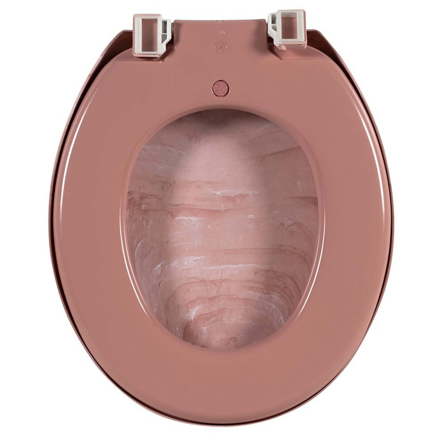Assento Sanitário Oval Almofadado Marmorizado Astra - 4