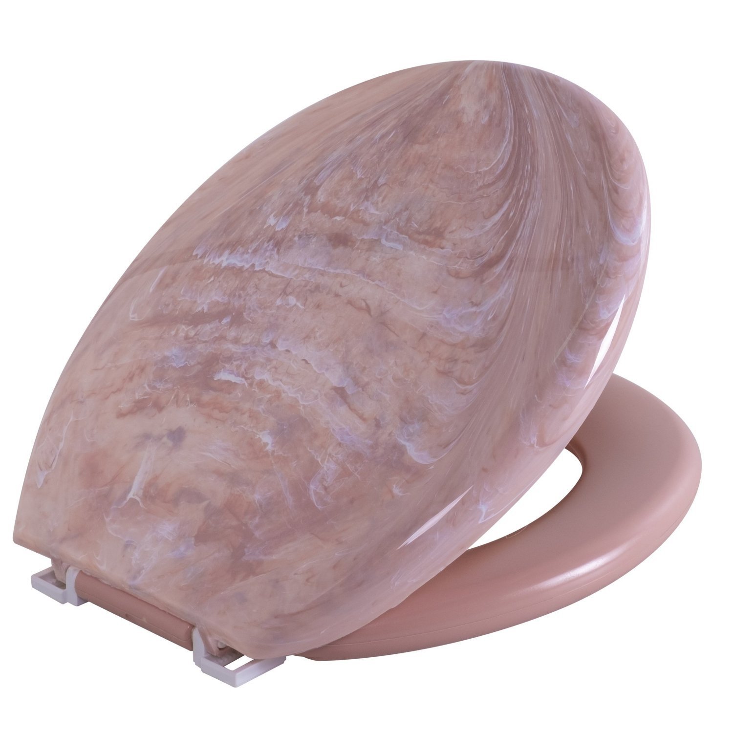 Assento Sanitário Oval Almofadado Marmorizado Astra - 1