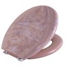Assento Sanitário Oval Almofadado Marmorizado Astra - 1