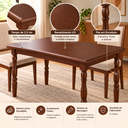Ver imagem 4 de Mesa de Jantar 4 Lugares em Eucalipto 125x80cm 103EA Piratini Marrom