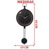 Relógio Parede Pêndulo Movimenta Decorativo Moderno Romano - 2
