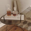 Ver imagem 2 de Bandeja Decorativa 25x50cm Borda Infinita Branca Com Alça Preta