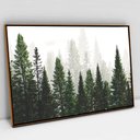 Ver imagem 1 de Quadro Decorativo Árvores em tela Canvas TACOLADO PAPEL DE PAREDE Moldura Flutuante 4,5cm Freijó 120