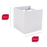 Arandela Led Quadrada Branca 2 Fachos 5w Direcionável Parede Sala Quarto Quintal Jardim - 3