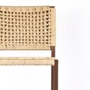 Ver imagem 4 de Banqueta Bistrô Balcao Gourmet Corda Nautica – Aço – Marrom e Bege - Kit 2