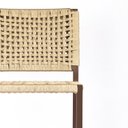 Ver imagem 4 de Banqueta Bistrô Balcao Gourmet Corda Nautica – Aço – Marrom e Bege - Kit 2