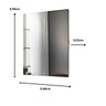 Espelho Retangular Grande Decorativo para Banheiro ou Sala com Moldura Preta Star - ÉdeCasaMóveis                                               - 4