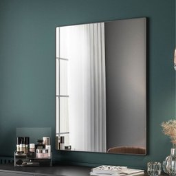 Espelho Retangular Grande Decorativo para Banheiro ou Sala com Moldura Preta Star - ÉdeCasaMóveis                                               - 3