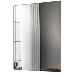 Espelho Retangular Grande Decorativo para Banheiro ou Sala com Moldura Preta Star - ÉdeCasaMóveis                                               - 1
