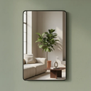 Ver imagem 3 de Espelho Retangular Grande Decorativo para Banheiro ou Sala com Moldura Preta Star